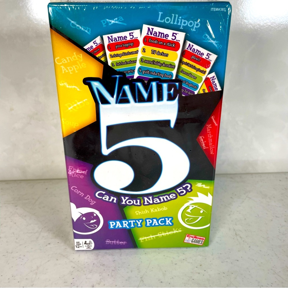 Name 5 - Can You Name 5? Game PARTY PACK BRAND NEW SEALED